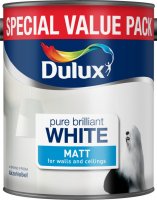 Dulux Pure Brilliant White 3 Litre Matt