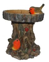 Robin Tree-trunk Bird Feeder - Garden Friends