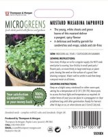 Thompson & Morgan Microgreens Mustard Wasabina Improved