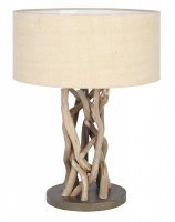 Pacific Lifestyle Derna Driftwood and Natural Jute Table Lamp
