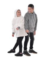 Country Club The Kids Eskimo Oversized Cosy Reversible Sherpa Hoodie - Grey