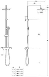 Roca Victoria Plus Thermostatic Shower Column