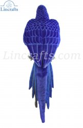 Soft Toy Bird, Hyacinth Macaw by Hansa (65cm) 7370