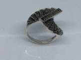 925 Marcasite Twisted Stair Ring