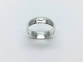 Silver D Shaped Wedding Ring 8mm Z plus 3