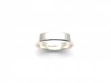 Silver Soft Court Wedding Ring 4mm