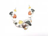 Multi Coloured Amber Necklet