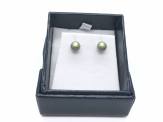 Byzantium Iridescent Green Stud Earrings