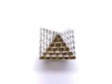 Silver Solid Pyramid Ring 23mm U