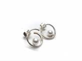 Silver 925 & Shell Pearl Stud Earring