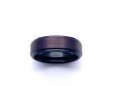 Tungsten Carbide Ring Black & Brown IP Plating 7mm