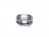 Tungsten Carbide Ring Brushed & Polished 8mm