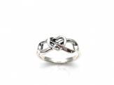 Silver Heart & Infinity Ring