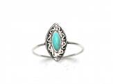 Silver Marquise Turquoise Ring