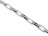 Silver Oblong Link Bracelet 8 3/4 Inch
