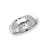 Silver Traditional Court Wedding Ring 6mm Size Z