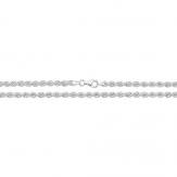 Silver Rope Bracelet 7 Inch