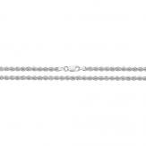 Silver Rope Bracelet 7 3/4 Inch