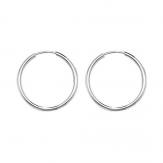 Silver Sleeper Earrings 18mm