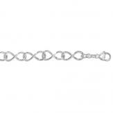 Silver Infinity Link Bracelet 7 1/2 inch