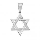 Silver Plain Star Of David Pendant 17mm