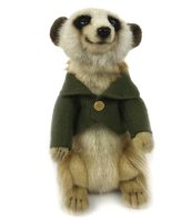 Soft Toy Meerkat Boy Green Shirt by Hansa (22cm) 7874