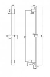 Marflow Vossen 1 Outlet Concealed Thermostatic Shower Valve (VOS7600K2)