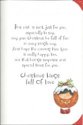 Nanna with lots of love Christmas Card