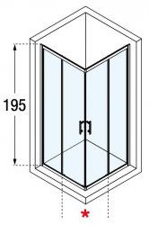 Novellini Zephyros A Corner Entry Shower Enclosure
