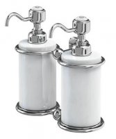 Burlington Bathrooms Chrome Double Liquid Soap Dispenser