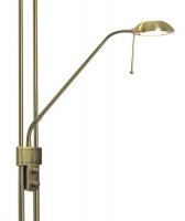 Dar Montana Floor Lamp Antique Brass