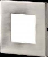 Knightsbridge Stainless Steel Recessed LED Wall Light Single White (NH023AW)