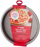 Judge Bakeware Round Flan/Quiche Tin Loose Base 10