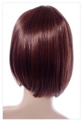 Boycut Style Short Dark Brown Auburn Lady Wig! Wigs UK