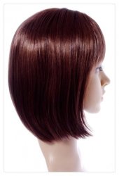 Boycut Style Short Dark Brown Auburn Lady Wig! Wigs UK