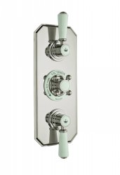 BC Designs Victrion Lever 2 Outlet Triple Thermostatic Concealed Shower Valve