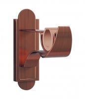 Rothley 25mm x 1829mm Curtain Pole with Solid Orb Finials, Brackets & Curtain Rings - Antique Copper