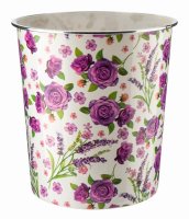 Zoom Floral Print Waste Bin - Assorted