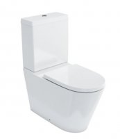 Britton Bathrooms Sphere Rimless Close Coupled WC including Seat