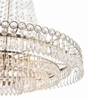 Laura Ashley Enid Grand 5lt Chandelier Polished Nickel & Cut Glass