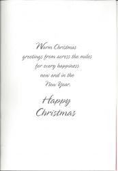Across the Miles - Poinsettia  - Christmas Card