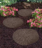 Primeur Stepping Stone Cracked Log 45 x 45 x 2cm - Earth
