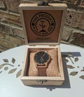 Brown Black Wooden Mens Watch - Botanica 