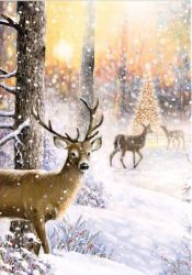 Boxed Christmas Cards - 24 Cards 8 Designs - Snowy Xmas - Ling Design