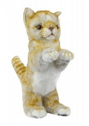 Soft Toy Ginger Cat Sitting by Hansa (22cm) 7013