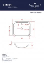 Silverdale Empire 530mm Vanity Basin
