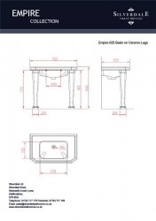 Silverdale Empire 920mm Console Basin