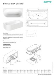 Bette Lux Oval V Silhouette Bath