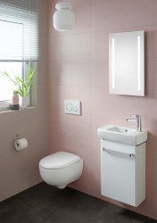Geberit Sigma 20 Easy-to-Clean White/Bright Chrome/White Dual Flush Plate