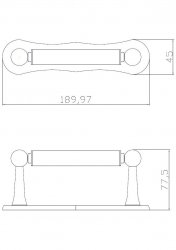 Bayswater Chrome Dogbone Toilet Roll Holder